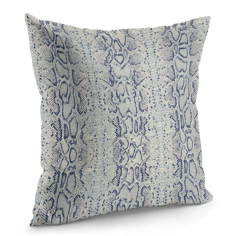 Image of Blue Snake Skin Pillow Cover