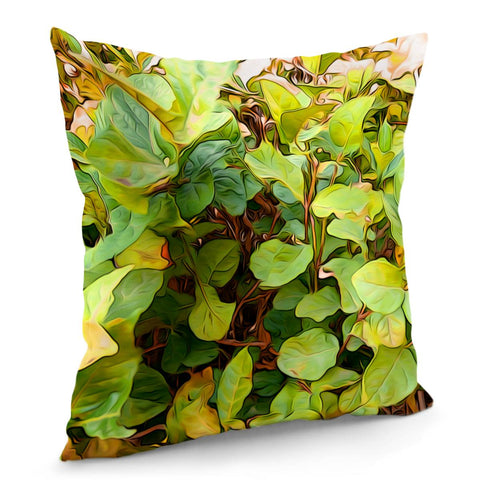 Image of Autumn Garden Leaves Pillow Cover