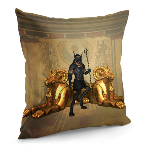 Image of Anubis The Egyptian God Pillow Cover