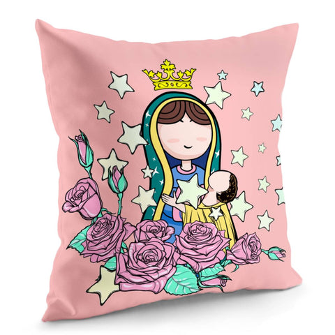 Image of Mother And Child Pillow Cover