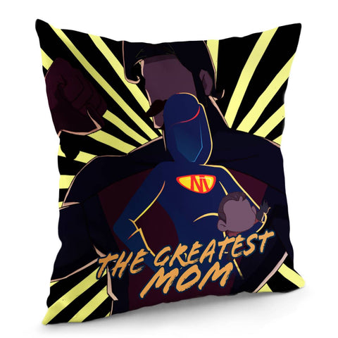 Image of The Greatest Mom Pillow Cover