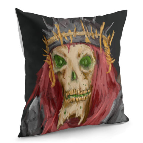 Image of Skeleton Warrior Pillow Cover