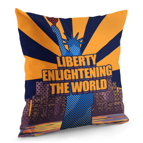 Image of Statue Of Liberty Pillow Cover