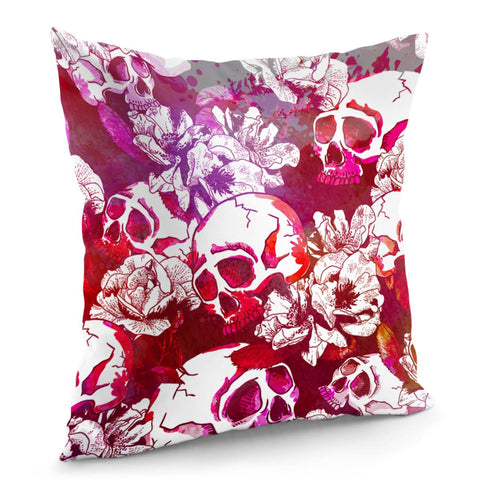 Image of Color And Skull Pillow Cover