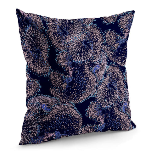 Image of Glowing Coral Pattern Pillow Cover