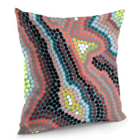 Image of Mosaic Circles Pillow Cover