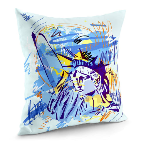 Image of Statue Of Liberty Pillow Cover