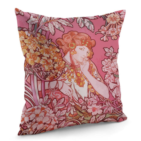 Image of Art Nouveau Design Pillow Cover