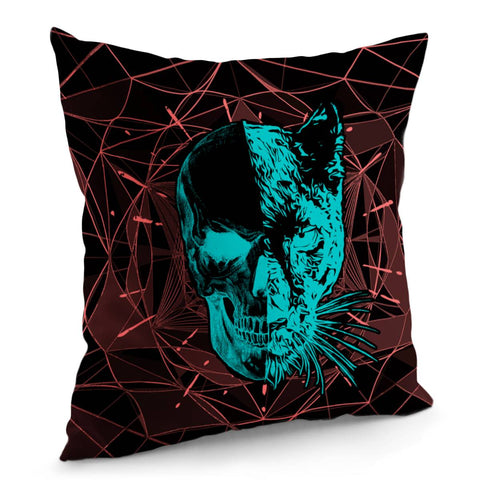 Image of Animals And Skull Pillow Cover