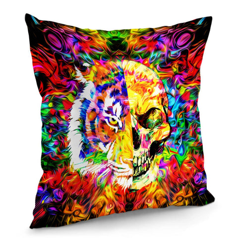 Image of Animals And Skull Pillow Cover