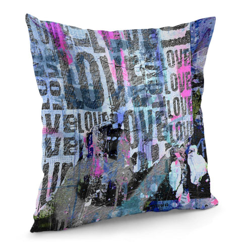 Image of Graffiti Love Pillow Cover