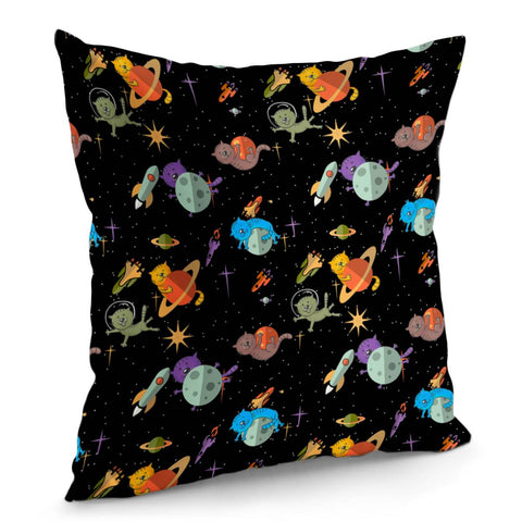 Image of Planet Cat Pillow Cover