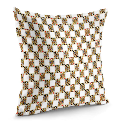 Image of Queen Of Spades And Jack Of Hearts Pillow Cover