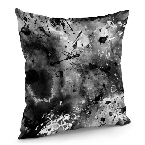 Image of Black And White Blots Pillow Cover