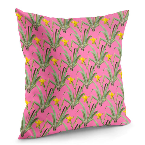 Image of Vintage Yellow Iris Pillow Cover