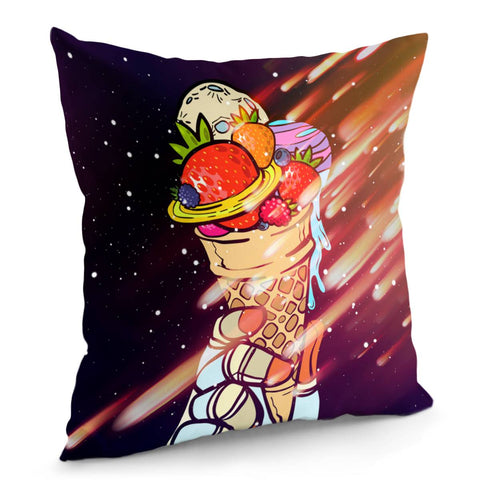 Image of Strawberry Ice Cream Pillow Cover