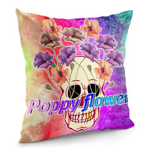 Image of Poppy Flower Pillow Cover