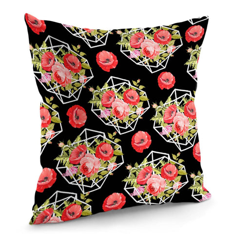 Image of Poppy Flower Pillow Cover