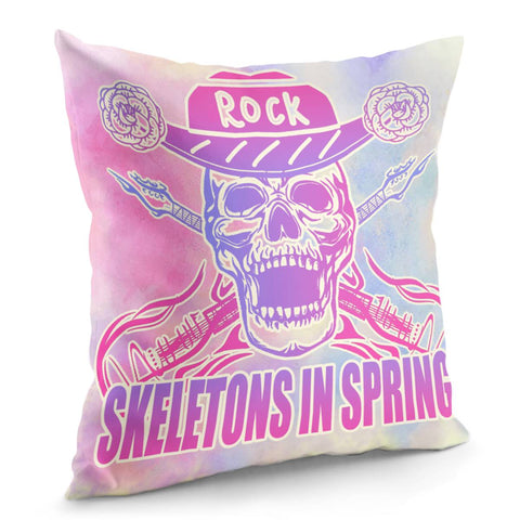 Image of Dk 00109 Skeleton Pillow Cover