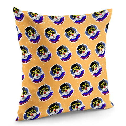 Image of Clown And Animal Pillow Cover