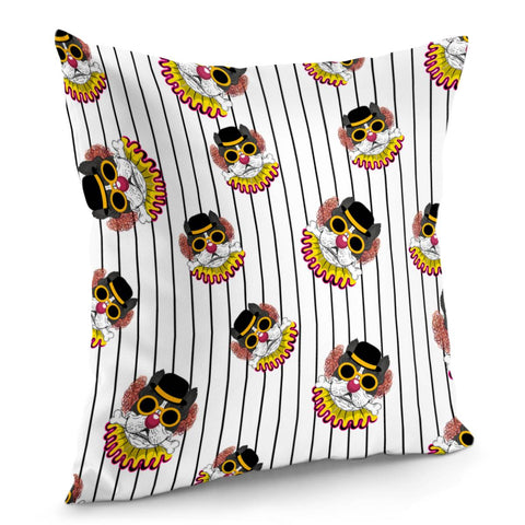 Image of Clown And Animal Pillow Cover