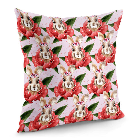 Image of Di00154 Rabbit Pillow Cover