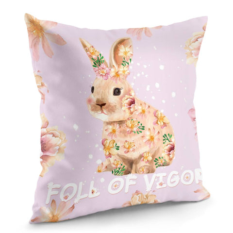 Image of Di00156 Rabbit Pillow Cover