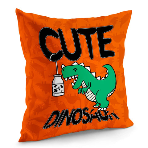 Image of Cartoon Dinosa Pillow Cover