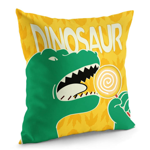 Image of Cartoon Dinosa Pillow Cover