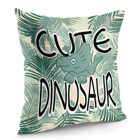 Image of Cartoon Dinosa Pillow Cover