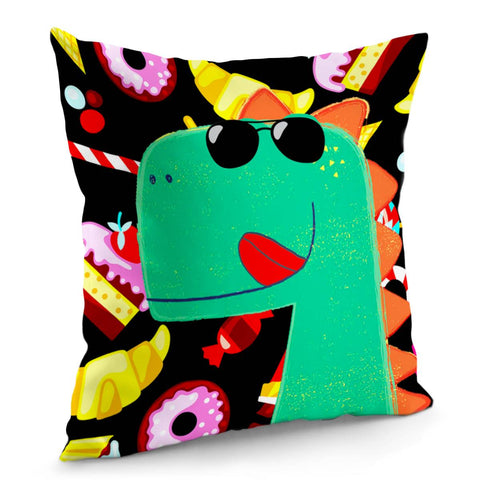 Image of Cartoon Dinosa Pillow Cover