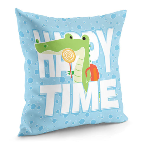 Image of Fun Crocodile Pillow Cover