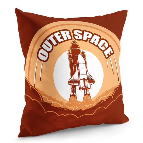 Image of Dk 022 102  Rocket Pillow Cover