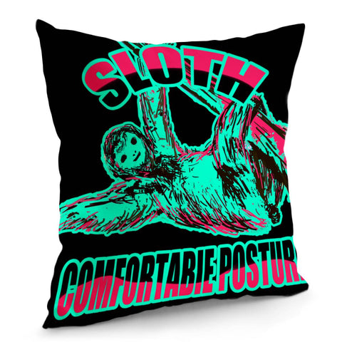 Image of Dk 023 110  Sloth Pillow Cover