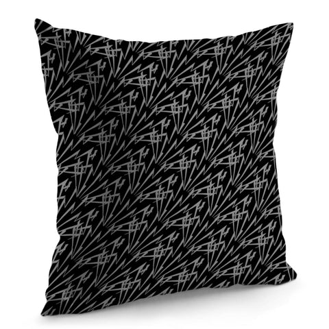 Image of Gray Zigzag Pillow Cover