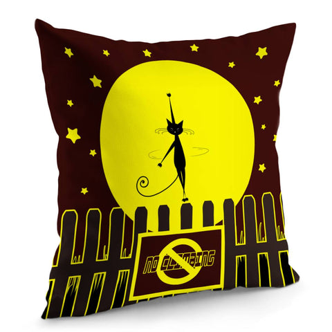 Image of Animal Safety Sign Pillow Cover