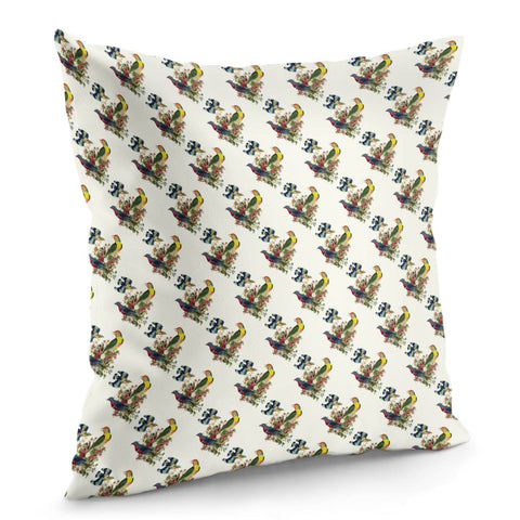 Image of Flowers And Birds 2 Pillow Cover