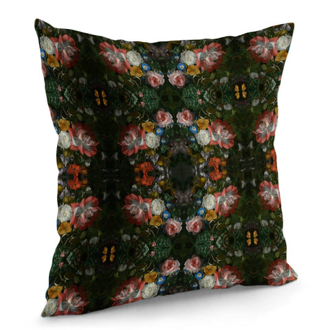 Image of Dutch Flower Garlands Pillow Cover