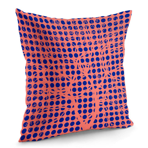 Image of Blue Living Coral Tree Dots Pillow Cover