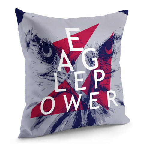 Image of Eagle And Text And Wings Pillow Cover