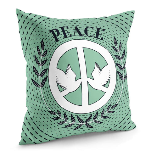 Image of Peace Sign Pillow Cover