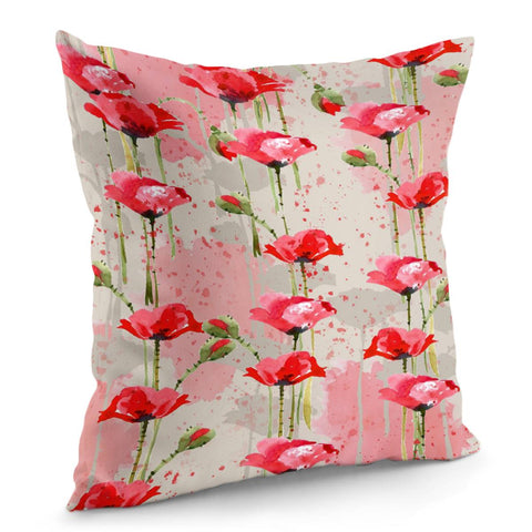 Image of Poppy Flower Pillow Cover