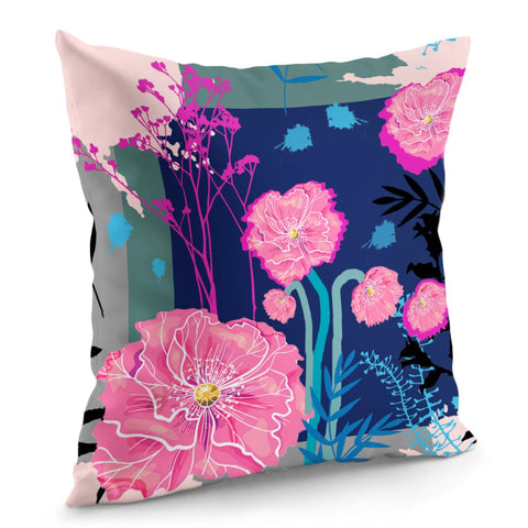 Image of Poppy Flower Pillow Cover