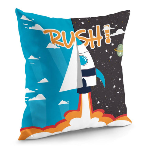 Image of Rocket Pillow Cover