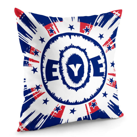 Image of Eyes And Stars And Fonts And Light Pillow Cover