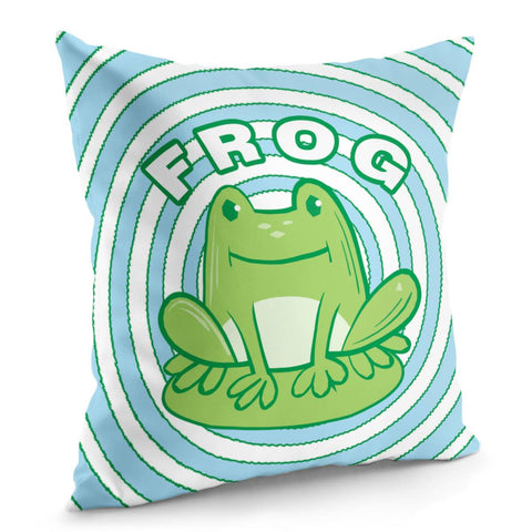 Image of Frog Pillow Cover