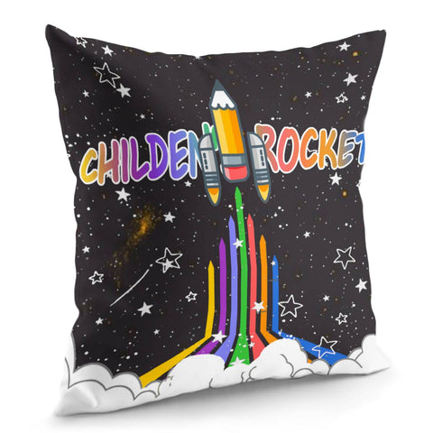 Image of Rocket Pillow Cover