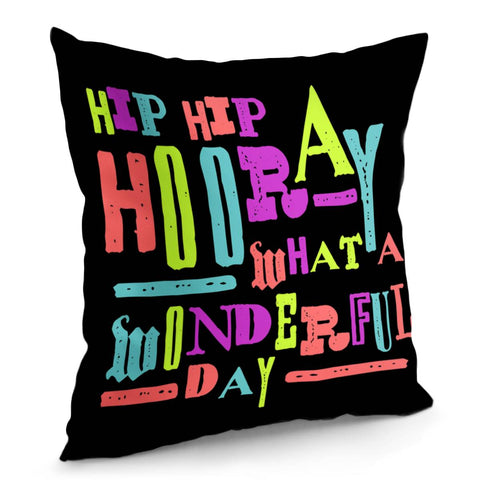 Image of Hip Hip Hooray Pillow Cover