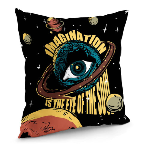 Image of Eyes And Light And Planet And Starry Sky Pillow Cover