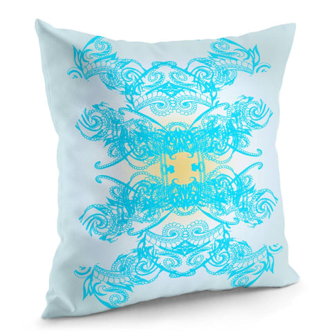 Image of Blue Pillow Cover